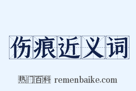 伤痕近义词是什么意思的图片